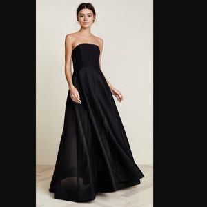 1250$ + tax halston heritage mesh black gown
